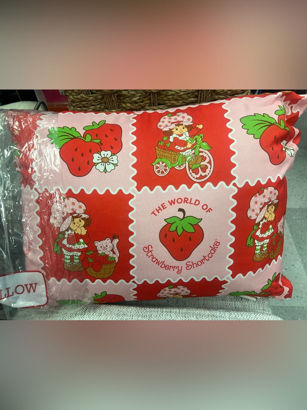 STRAWBERRY SHORTCAKE MICROFIBER SLEEPING PILLOW